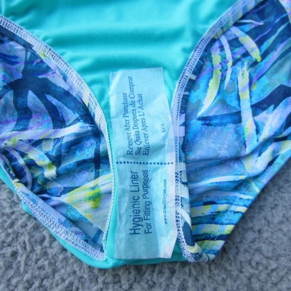 Title Nine Bikini Swim Bottom Womens XL Multi Color Fully Lined‎ Beach Vacation